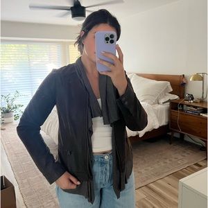 Anthro leather jacket